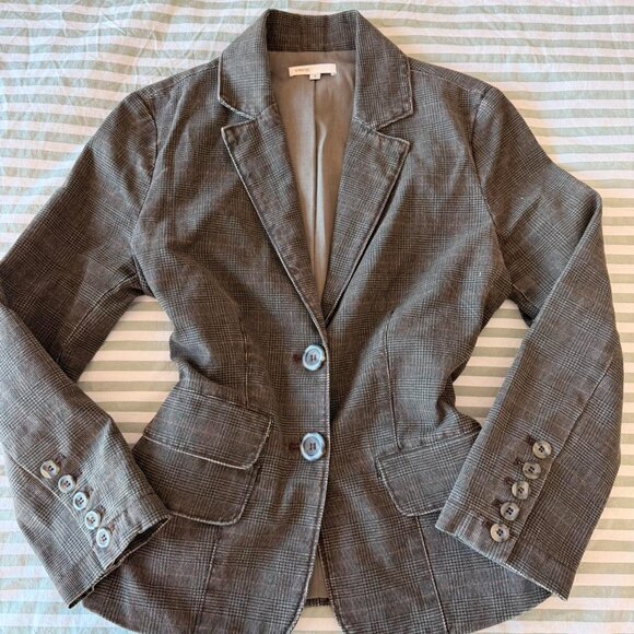 Vintage Vince Brown Blazer Size Bf 1 C - Picture 3 of 4